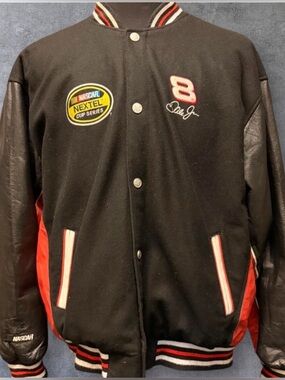Chase Authentics Black and Red Bomber Jacket